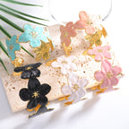Ladies' bangle with floral motifs