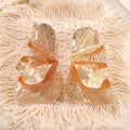 Women's ear clips in an elegant, textured design