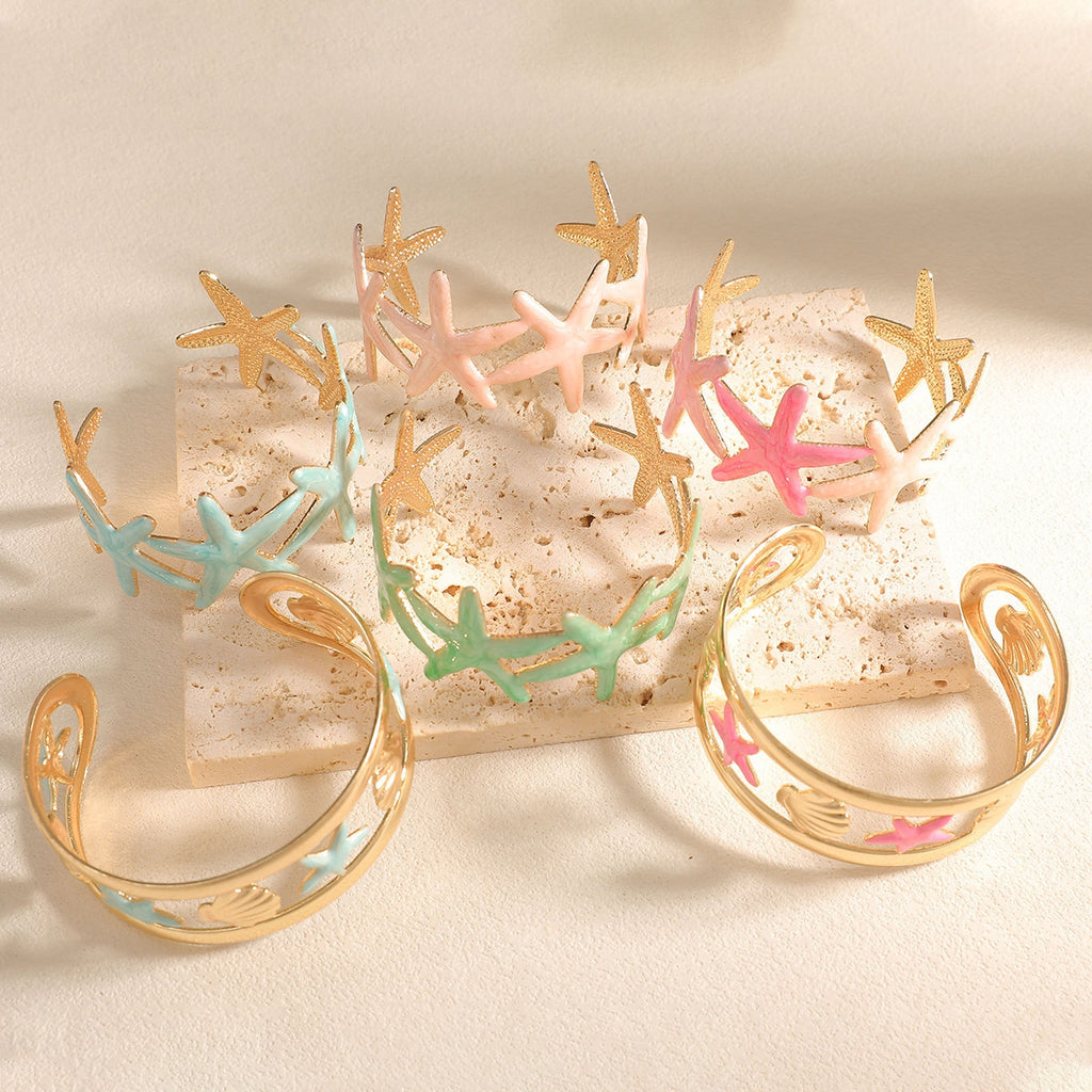 Ladies bracelet with intricate starfish design