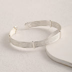 Ladies Open Bangle with Elegant Structure Design