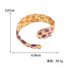 Ladies Open Bangle in Elegant Snake Design