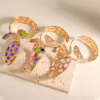 Ladies Open Bangle in Elegant Snake Design