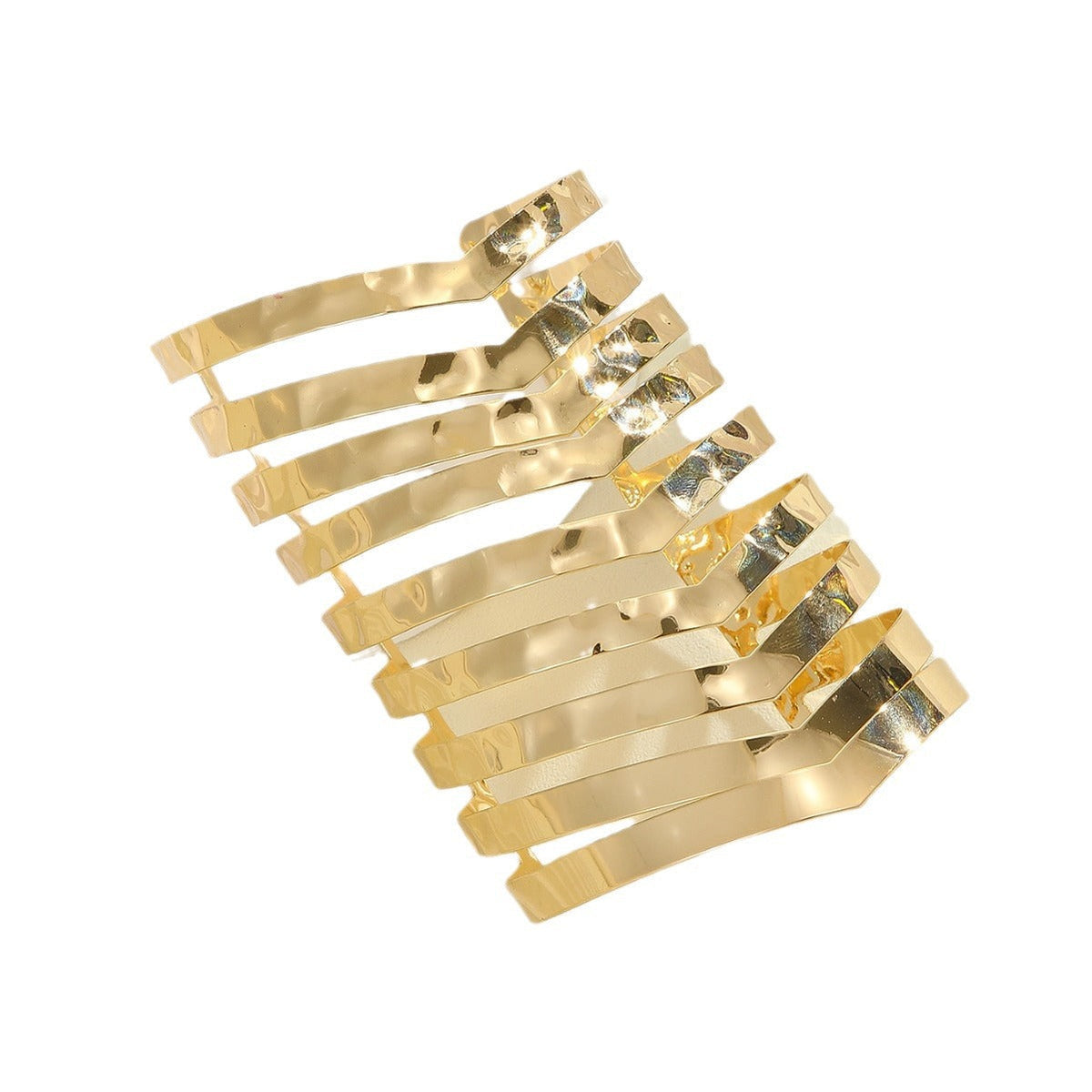 Women's hair accessories with shiny, curved elements