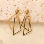 Women's Hanging Earrings in Modern Geometric Design