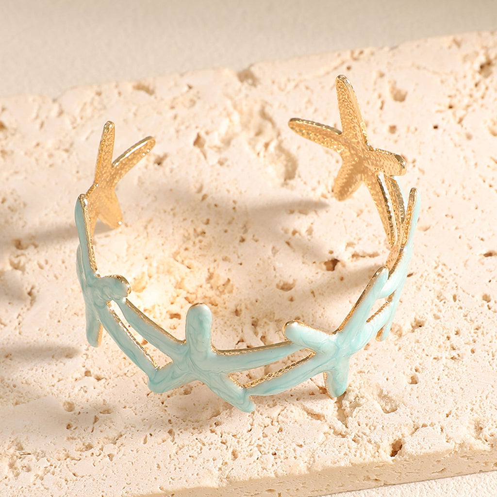 Ladies bracelet with intricate starfish design