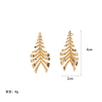 Women Hanging Earrings in Elegant Leaf Design