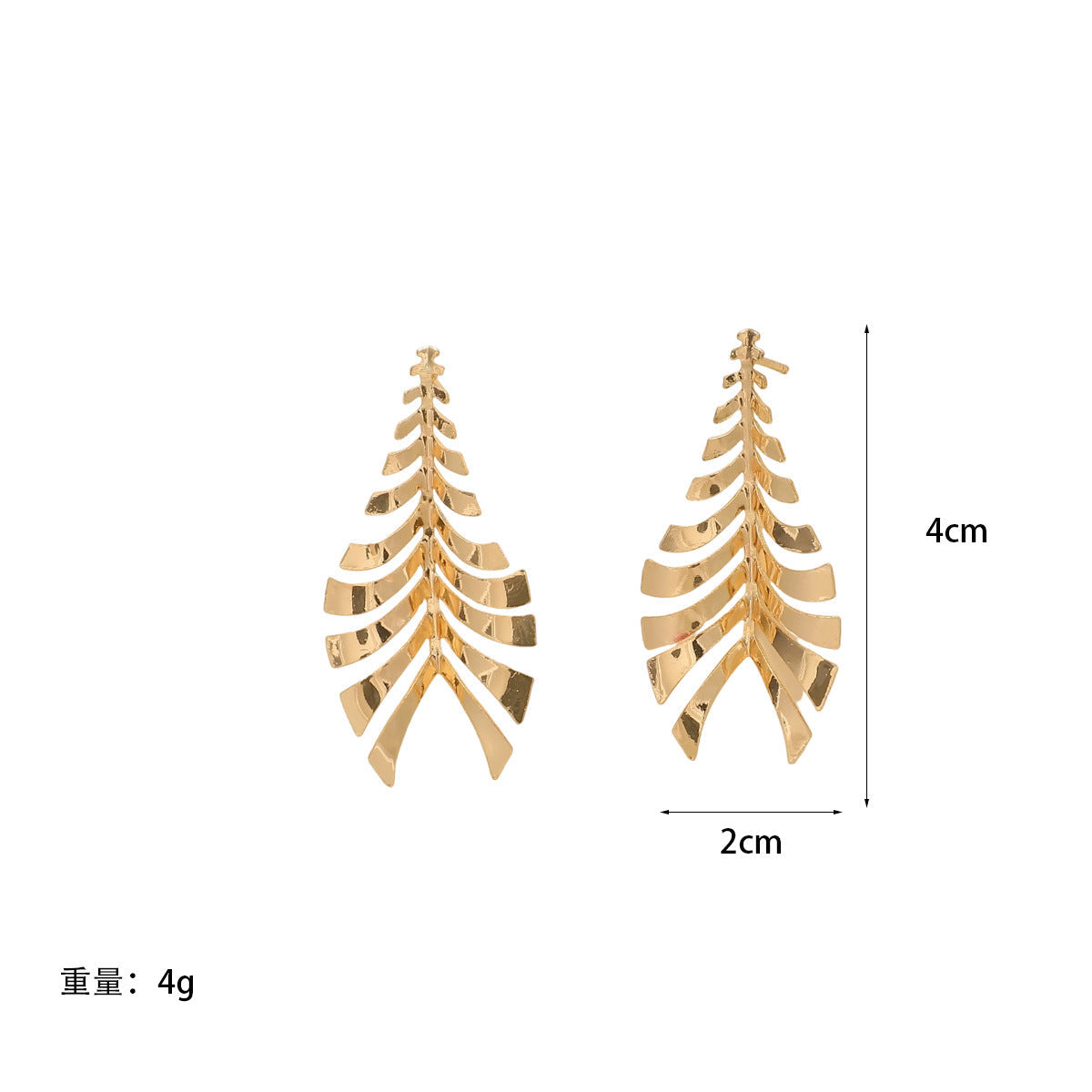 Women Hanging Earrings in Elegant Leaf Design