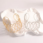Women Open Bangle with Artfully Curved Design