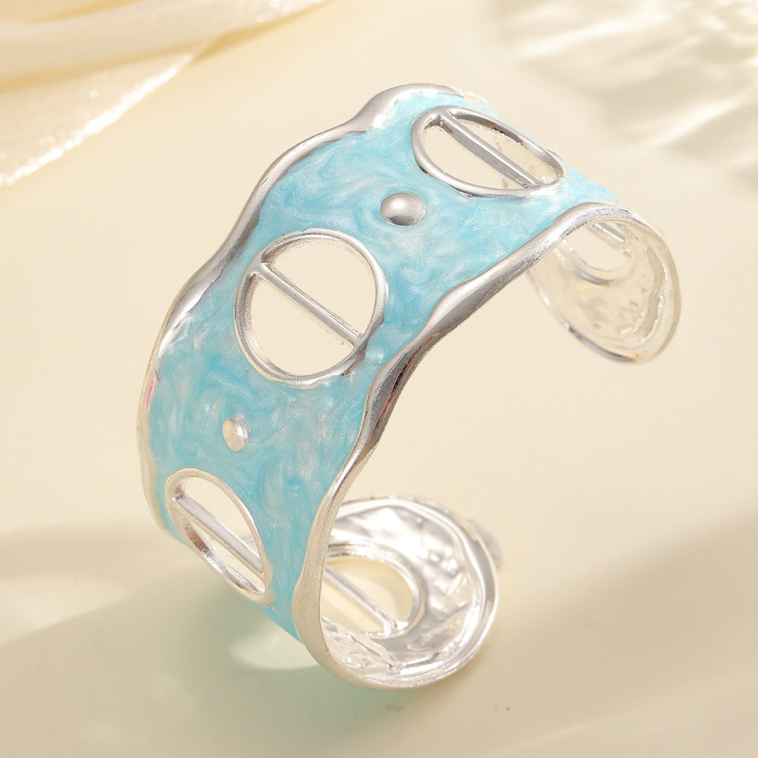 Women Open Bangle with Modern, Transparent Design