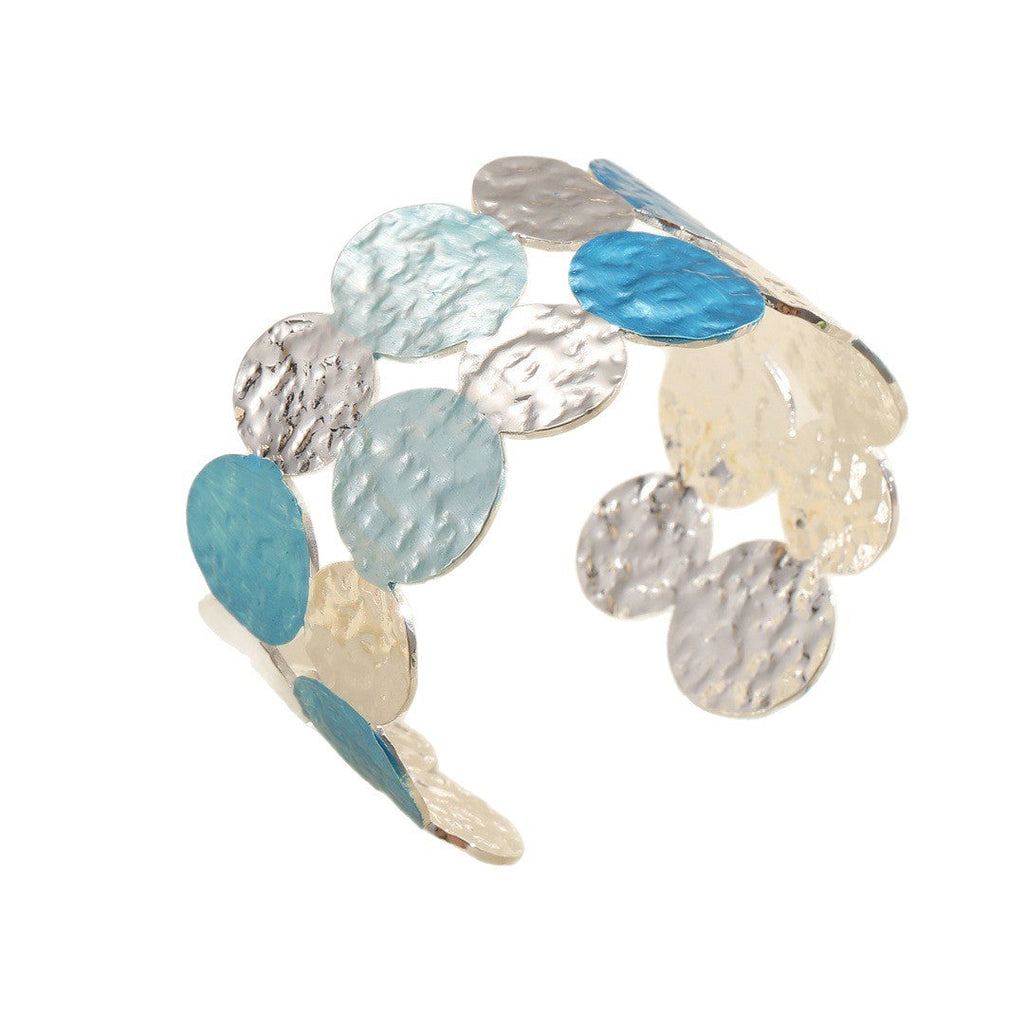 Ladies Open Bangle with Intricate Circle Design
