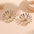Women’s Flower Earrings in Modern 3D Design