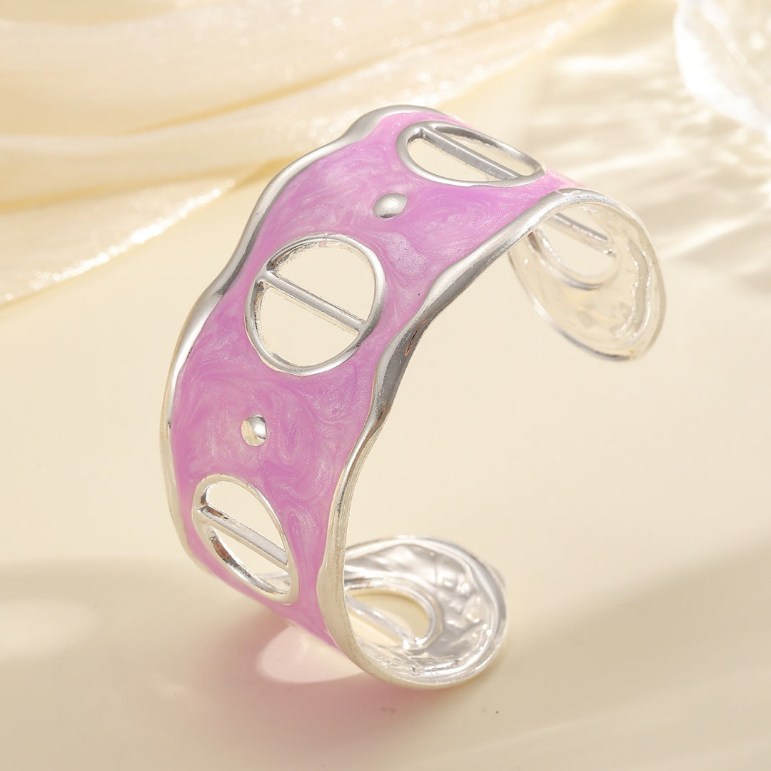 Women Open Bangle with Modern, Transparent Design