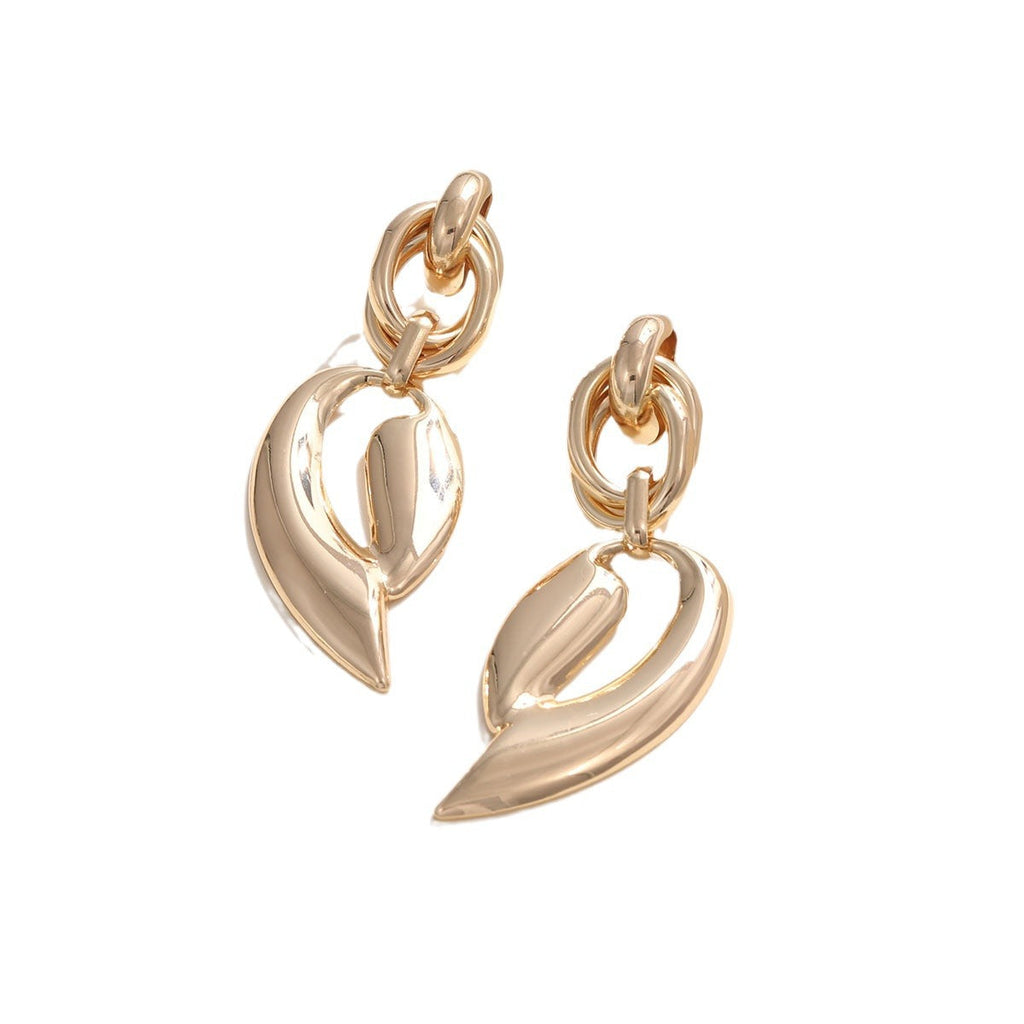Women's Elegant Statement Earrings with Leaf Design