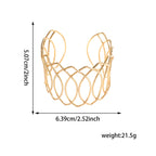 Women Open Bangle with Artfully Curved Design