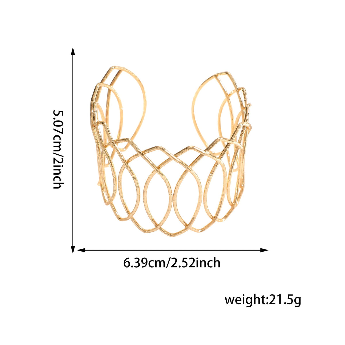 Women Open Bangle with Artfully Curved Design