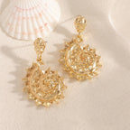 Ladies earrings in shell design