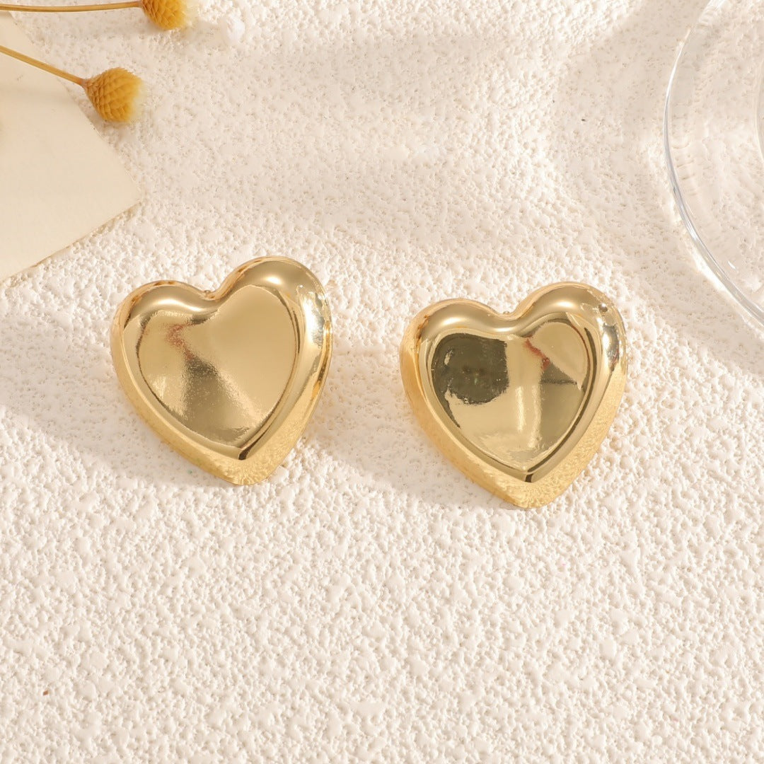 Women's Open Bangle with Elegant Heart Shape