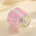 Women's Glittering Ring made of high-quality Epoxy Resin