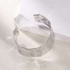 Ladies Open Cuff Bracelet with Artistic, Organic Design