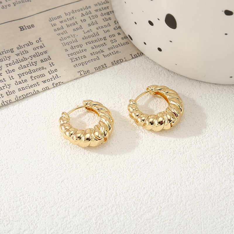 Women's hoops in modern bamboo design