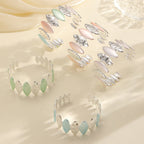 Women Open Bangle with Unique Textured Design