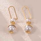 Ladies earrings with elegant pearl design