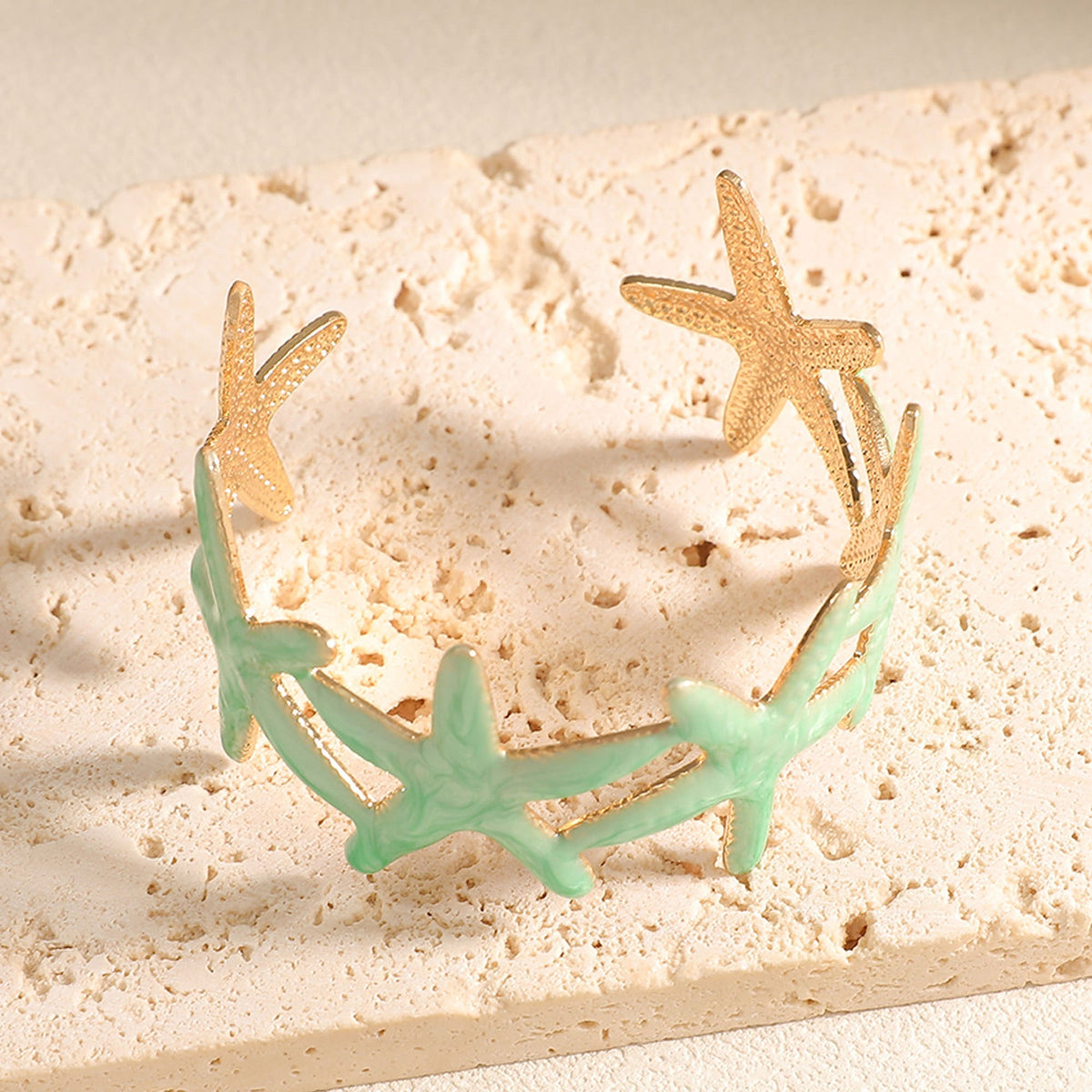 Ladies bracelet with intricate starfish design