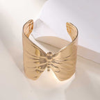 Women's Open Bangle with Elegant Wave Design