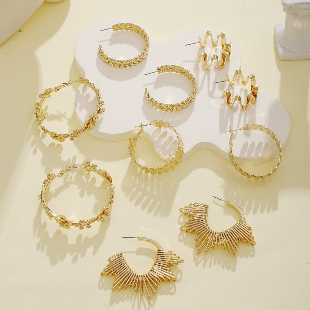 Women artistically designed hoops