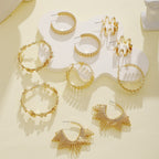 Women artistically designed hoops