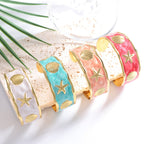 Women's Bangle with Maritime Shell and Starfish Design