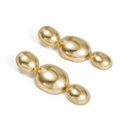Women's earrings in artistic, structured design
