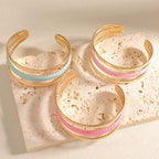 Women Open Bangle with Artistic Relief Design