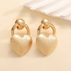 Ladies earrings in elegant heart design
