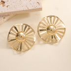 Ladies fashionable statement earrings with luxurious, geometric design