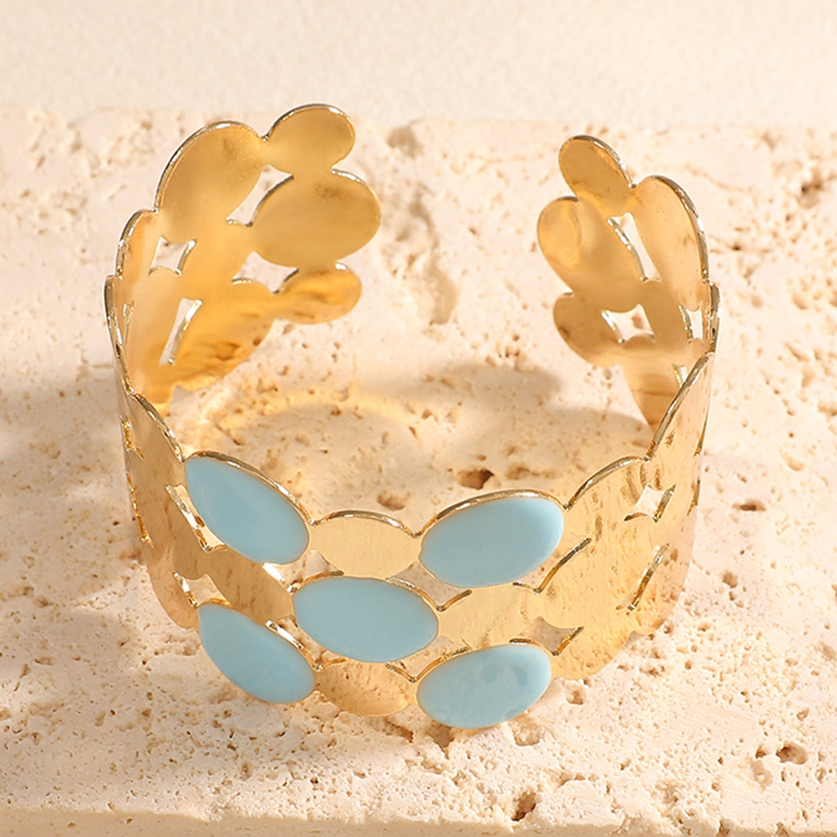 Ladies bracelet with intricate floral design