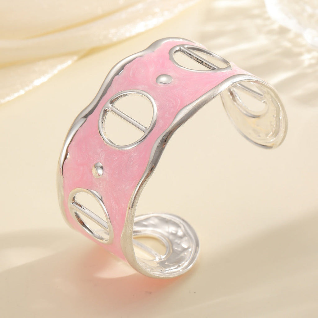 Women Open Bangle with Modern, Transparent Design