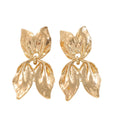 Ladies earrings in elegant leaf design