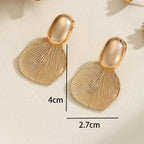Ladies Hanging Earrings with Luxurious Leaf Design