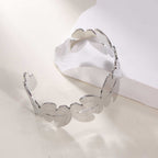Women's Open Bangle with Elegant Wave Design