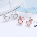 Women's earrings in elegant whale fin design