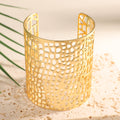 Ladies Open Bangle with Artistic Coral Pattern