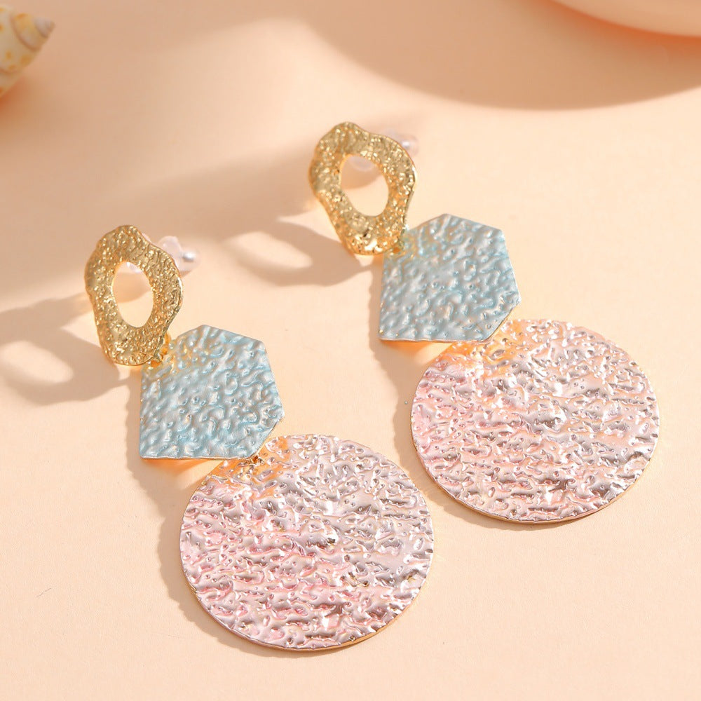 Women's Hanging Earrings with Modern Geometric Design