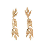 Women's Hanging Earrings with Elegant Leaf Design