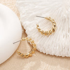 Women Hanging Earrings with Elegant Wave Design