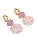 Women's Hanging Earrings with Modern Geometric Design