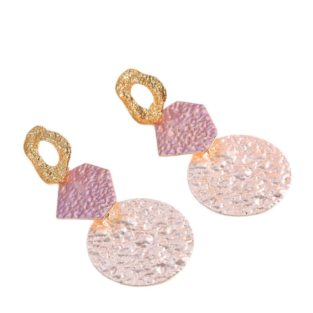 Women's Hanging Earrings with Modern Geometric Design