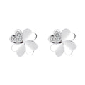 Ladies earrings in modern floral design