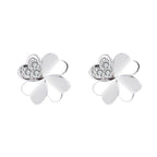 Ladies earrings in modern floral design