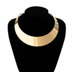 Women Choker Necklace with Modern V Design